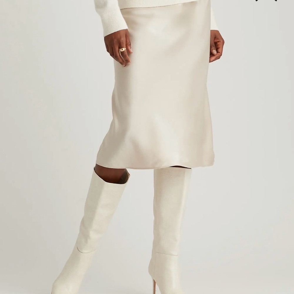 Quince Silk Midi Skirt